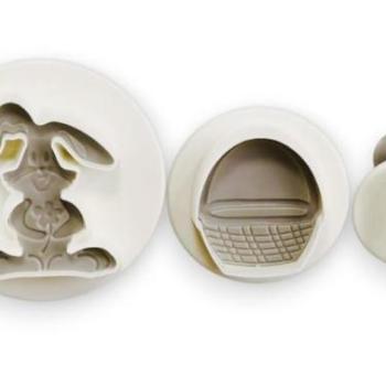 Húsvéti Fondant Kiszúró Készlet – 3 Részes Rugós kép