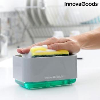 InnovaGoods 2in1 mosogatószer adagoló és szivacstartó kép