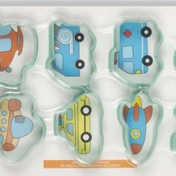 Járművek süti kiszúró készlet – 8 részes műanyag formák autók, repülők kép