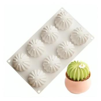 Kaktusz alakú szilikon sütőforma, 8 adagos kép