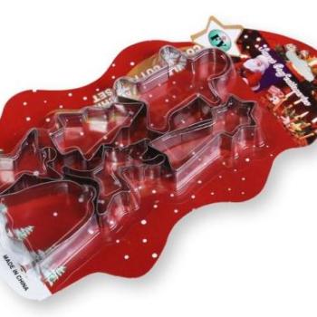 Karácsonyi Mézeskalács Forma Szett – 6 Részes, Könnyű Használat kép