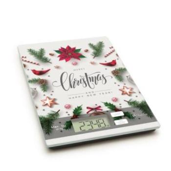 Karácsonyi Mintás Digitális Konyhai Mérleg – Fehér kép