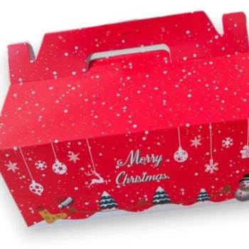 Karácsonyi muffin doboz, 4 adagos, 10 db (15,5*15,5cm) kép