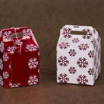 Karácsonyi Piros Ajándékdoboz Készlet - 4 db kép