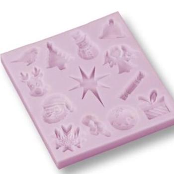 Karácsonyi Szilikon Formázó Készlet – 13 Motívum kép