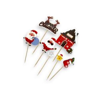 Karácsonyi torta és muffin dekoráló szett, 7 részes kép