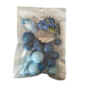 Kék tortadekoráció szett kép