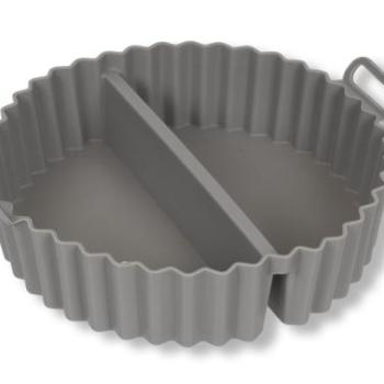 Két részre osztott szilikon air fryer sütőforma 20 cm kép