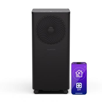 Klarstein Aero Ring 7K légkondicionáló 7 000 BTU mobil és intelligens max. 25 m² hangvezérléssel kép