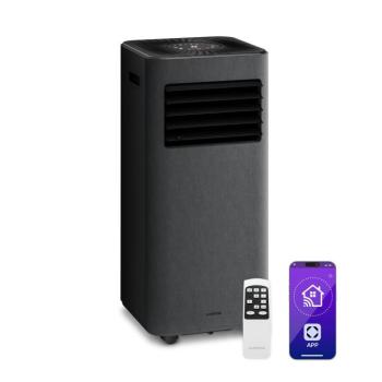 Klarstein AireLux mobil légkondicionáló | 9000 BTU | 31 cm | 33 m² | Energiaosztály A kép