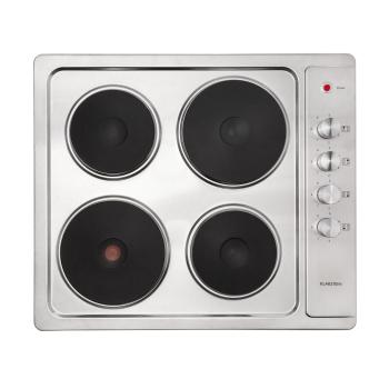 Klarstein Appetito 4 elektromos főzőlap, 4 főzőzóna, 6 fokozat, 5500 watt, rozsdamentes acél