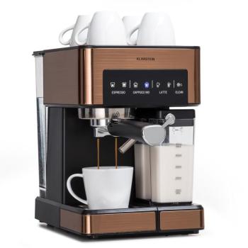 Klarstein Arabica Comfort, eszpresszógép, 1350 W, 20 bar, 1,8 l, érintőképernyő kép