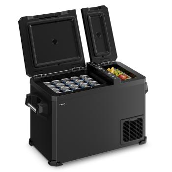 Klarstein Arctiq Duo hűtőláda | Kompresszoros | 43 liter | 58 doboz | -18 - 20°C | Fekete | 78 cm kép