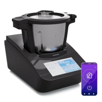 Klarstein Aria Grande Smart, konyhai robotgép, 1700 W, 4,7 l, alkalmazásvezérlés, gőzölő tartozék, 7' TFT kijelző kép