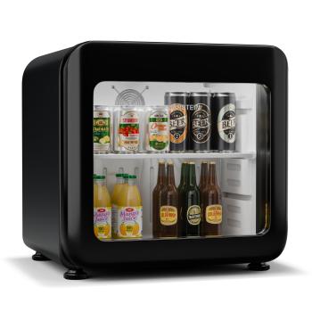 Klarstein Audrey Evo italhűtő, retro kivitel, üvegajtó, 45 L, EEK C kép