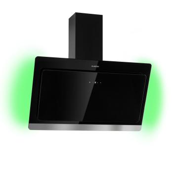 Klarstein Aurora Eco 90, páraelszívó, 90 cm, falra szerelhető, 585 m³/h, A+, érintéses vezérlés, fekete kép