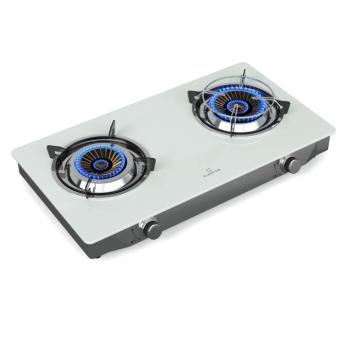 Klarstein Barzona kempingtűzhely, 2 égő, 3,4 kW & 4,3 kW, gázüzemű kettős égő, rozsdamentes acél, mobil kép