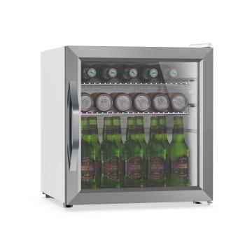 Klarstein Beersafe italhűtő üvegajtóval | 44 x 48 cm | LED belső világítás | Ezüst-fehér kép