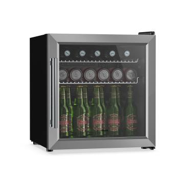 Klarstein Beersafe italkhűtő üvegajtóval | 44 x 48 cm | LED belső világítás | Ezüst kép