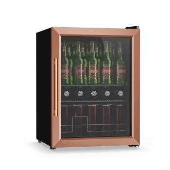 Klarstein Beersafe italhűtő üvegajtóval | 64 x 48 cm | 60 liter | 85 W | Réz/fekete kép