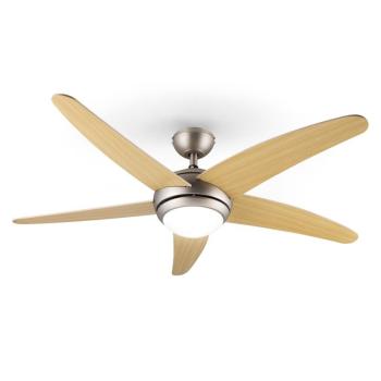 Klarstein Bolero, 55W, mennyezeti ventilátor lámpával, 134cm, juharfa karok, távirányító kép