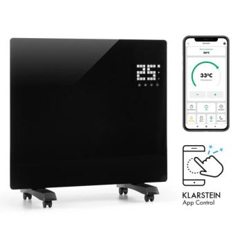 Klarstein Bornholm Single Smart, konvektor, 1000 W, vezérlés applikáción keresztül, fekete kép