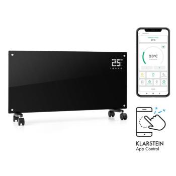 Klarstein Bornholm Smart, konvektor, 2000 W, WiFi, LCD kijelző, időzítő, IP24, fekete kép