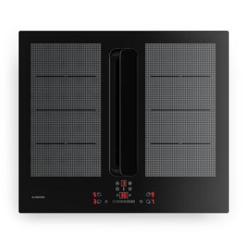 Klarstein ChefFusion indukciós főzőlap páraelszívóval | 4 főzőzóna | 7200 W | 504,3 m³/h | 60 cm kép