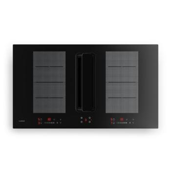 Klarstein ChefFusion indukciós főzőlap páraelszívóval | 4 főzőzóna | 7200 W | 504,3 m³/h | 90 cm kép