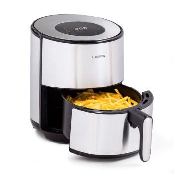 Klarstein Crisp-Pro, forrólevegős fritőz, 1500 W, 4.3 l, rozsdamentes acél kép