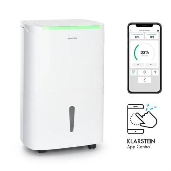 Klarstein DryFy Connect 40 Smart, Párátlanító, WiFi, Kompresszor, 40l/d, 35-45 m², Fehér kép