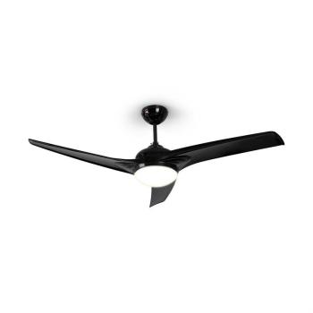 Klarstein Figo, mennyezeti ventilátor, 52" (132 cm) ø, teljesítmény: 55 W, fekete kép