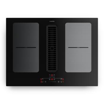 Klarstein Full House indukciós főzőlap páraelszívóval | 4 főzőzóna | 7335 W | 530,1 m³/h | 70 cm kép