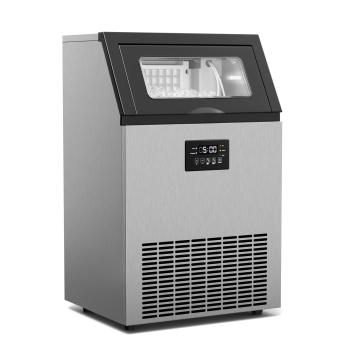 Klarstein Glacial ipari jégkészítő 55 kg LED kijelzővel és ablakkal kép