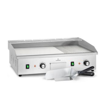 Klarstein Grillmeile 4400, elektromos grill, Plancha, 2x2200W, rozsdamentes acél grilllap kép