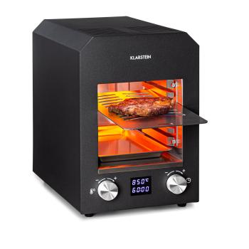 Klarstein Hannibal, magas hőmérsékletű grill, 2200 W, 850 °C, beltéri, rozsdamentes acél, ezüst kép