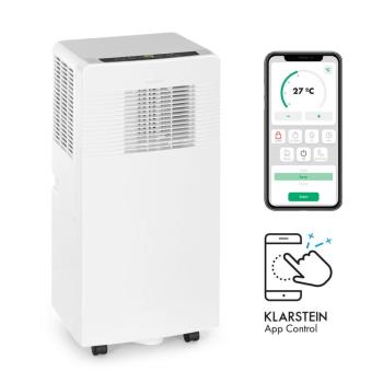 Klarstein Ice Block Ecosmart 7, mobil klíma, 3 az 1-ben, 7000 BTU, alkalmazásvezérlés, fehér kép