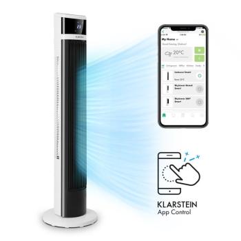 Klarstein Icetower Smart, torony ventilátor, 45 W, vezérlés alkalmazás által kép