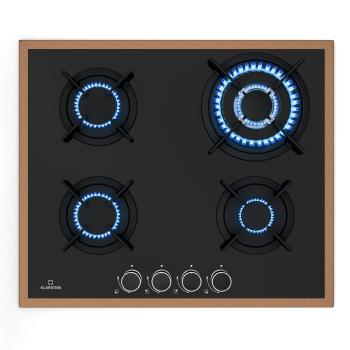 Klarstein Lumiflame gázfőzőlap | 4 égő | Rézkeret | Elektromos gyújtás | 8 kW teljesítmény kép