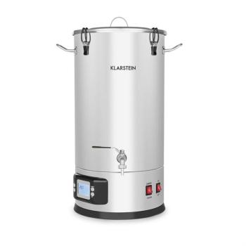 Klarstein Maischfest 30, sörfőző üst, 5 részes, 30 l, 1500 W/ 3000 W, érintős LCD, rozsdamentes acél kép