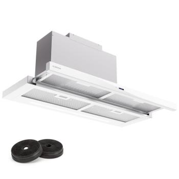 Klarstein Mariana Neo 90, lapos páraelszívó, 90 cm, 640 m³/h, légelszívás, LED kép