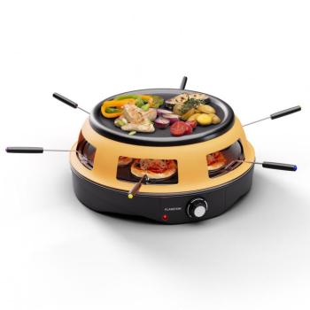 Klarstein Marinara, pizzasütő 3 az 1-ben, grill, raclette, 1200 W, 6 pizzaemelővel kép