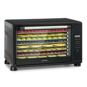 Klarstein Mega Jerky, automata aszalógép, 650W, 35 - 80°C, érintőképernyős LCD kijelző, 8 polc, fekete kép