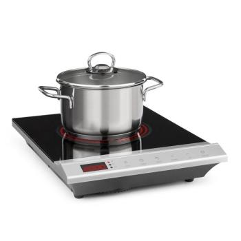 Klarstein MisterCook, infravörös főzőlap, 2000 W, 90 - 650 ° C, időzítő, ezüst kép