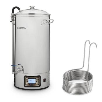 Klarstein Mundschenk XXL + merülő hűtő, 50 l, 3000 W, sörfőző berendezés, rozsdamentes acél kép