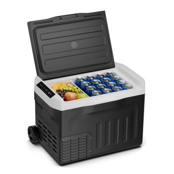 Klarstein PolarForce 28 l kompresszoros hűtődoboz, LCD panel, világítás, off-road, akkumulátorvédelem, 12V/230V kép