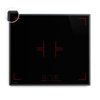 Klarstein RedFlame indukciós főzőlap | Modern, elegáns és erőteljes | 4 főzőzóna | 7000 W | 60 cm kép