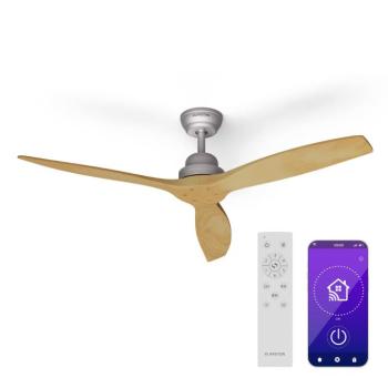 Klarstein Santa Elena Smart 52", Ø 132 cm mennyezeti ventilátor, 9 060 m³/ó, valódi fa lapátok, 6 sebesség beállítás, távirányító kép