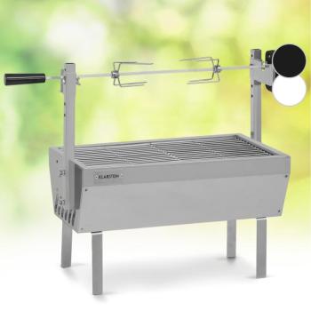 Klarstein Sauenland Mini, forgó grill nyárssal, forgó nyárs, 4 W, 12 kg max., rozsdamentes acél kép