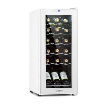 Klarstein Shiraz 18 Slim Uno, borhűtő, 50 l, 18 palack, 5-18°C, érintőképernyős kezelőpanel kép